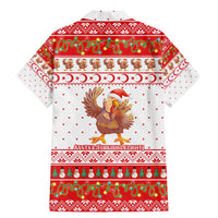 Turkey Christmas Family Matching Mermaid Dress and Hawaiian Shirt with Santa Turkey Red Crescent Pattern Snowmen and Festive Lights - Wonder Print Shop