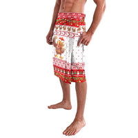 Turkey Christmas Lavalava with Santa Turkey Red Crescent Pattern Snowmen and Festive Lights - Wonder Print Shop