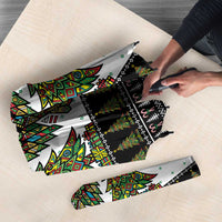 United Arab Emirates Christmas Umbrella with Falcon Tree Design Snowflake Pattern and National Emblem - Wonder Print Shop