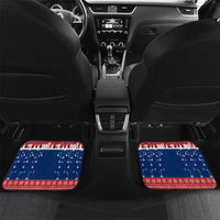 Laos Christmas Car Mats with Festive Elephant Design and Holiday Village Pattern - Wonder Print Shop