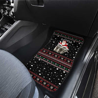 Latvia Christmas Car Mats with Santa Claus and Wolves in Holiday Pattern Design - Wonder Print Shop