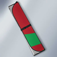 Lebanon Christmas Auto Sun Shade with Falcon, Holiday Tree, and Red Green Snowflake Pattern - Wonder Print Shop