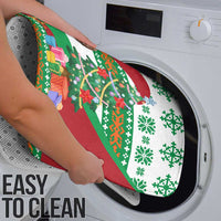 Lebanon Christmas Bathroom Set with Falcon, Holiday Tree, and Red Green Snowflake Pattern - Wonder Print Shop