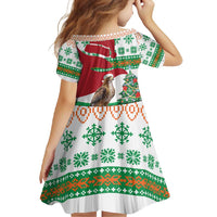 Lebanon Christmas Family Matching Off Shoulder Maxi Dress and Hawaiian Shirt with Falcon, Holiday Tree, and Red Green Snowflake Pattern - Wonder Print Shop