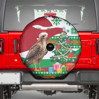 Lebanon Christmas Spare Tire Cover with Falcon, Holiday Tree, and Red Green Snowflake Pattern - Wonder Print Shop