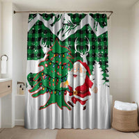 Lebanon Christmas Bathroom Set with Santa Claus Reindeer Trees and Festive Knit Pattern - Wonder Print Shop