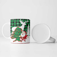 Lebanon Christmas Ceramic Mug with Santa Claus Reindeer Trees and Festive Knit Pattern - Wonder Print Shop