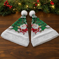 Lebanon Christmas Santa Hat with Santa Claus Reindeer Trees and Festive Knit Pattern - Wonder Print Shop