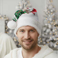 Lebanon Christmas Santa Hat with Santa Claus Reindeer Trees and Festive Knit Pattern - Wonder Print Shop