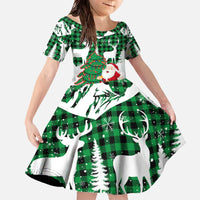 Lebanon Christmas Family Matching Off The Shoulder Long Sleeve Dress and Hawaiian Shirt with Santa Claus Reindeer Trees and Festive Knit Pattern - Wonder Print Shop