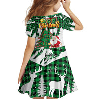 Lebanon Christmas Family Matching Off Shoulder Short Dress and Hawaiian Shirt with Santa Claus Reindeer Trees and Festive Knit Pattern - Wonder Print Shop