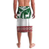 Lebanon Christmas Lavalava with Santa Claus Reindeer Trees and Festive Knit Pattern - Wonder Print Shop