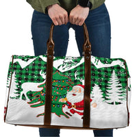 Lebanon Christmas Travel Bag with Santa Claus Reindeer Trees and Festive Knit Pattern - Wonder Print Shop