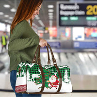 Lebanon Christmas Travel Bag with Santa Claus Reindeer Trees and Festive Knit Pattern - Wonder Print Shop