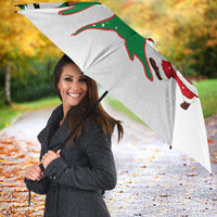 Lebanon Christmas Umbrella with Santa Claus Reindeer Trees and Festive Knit Pattern - Wonder Print Shop