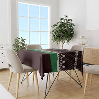 Christmas Golf Tablecloth with Elf Golfer Argyle Plaid and Snowflake Pattern - Wonder Print Shop