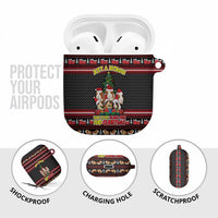 Guinea Pig Christmas AirPods Case with Santa Hats Tree and Festive Gift Pattern - Wonder Print Shop