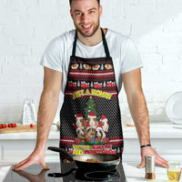 Guinea Pig Christmas Apron with Santa Hats Tree and Festive Gift Pattern - Wonder Print Shop