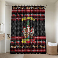 Guinea Pig Christmas Bathroom Set with Santa Hats Tree and Festive Gift Pattern - Wonder Print Shop