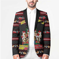 Guinea Pig Christmas Blazer with Santa Hats Tree and Festive Gift Pattern - Wonder Print Shop