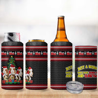 Guinea Pig Christmas 4 in 1 Can Cooler Tumbler with Santa Hats Tree and Festive Gift Pattern - Wonder Print Shop