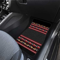 Guinea Pig Christmas Car Mats with Santa Hats Tree and Festive Gift Pattern - Wonder Print Shop