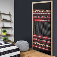 Guinea Pig Christmas Door Cover with Santa Hats Tree and Festive Gift Pattern - Wonder Print Shop