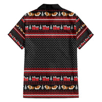 Guinea Pig Christmas Family Matching Long Sleeve Bodycon Dress and Hawaiian Shirt with Santa Hats Tree and Festive Gift Pattern - Wonder Print Shop