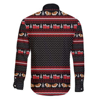 Guinea Pig Christmas Family Matching Short Sleeve Bodycon Dress and Hawaiian Shirt with Santa Hats Tree and Festive Gift Pattern - Wonder Print Shop