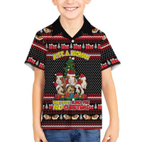 Guinea Pig Christmas Hawaiian Shirt with Santa Hats Tree and Festive Gift Pattern - Wonder Print Shop