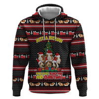 Guinea Pig Christmas Hoodie with Santa Hats Tree and Festive Gift Pattern - Wonder Print Shop