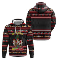Guinea Pig Christmas Hoodie with Santa Hats Tree and Festive Gift Pattern - Wonder Print Shop