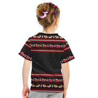 Guinea Pig Christmas Kid T Shirt with Santa Hats Tree and Festive Gift Pattern - Wonder Print Shop
