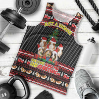 Guinea Pig Christmas Men Tank Top with Santa Hats Tree and Festive Gift Pattern - Wonder Print Shop