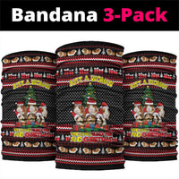 Guinea Pig Christmas Neck Gaiter with Santa Hats Tree and Festive Gift Pattern - Wonder Print Shop