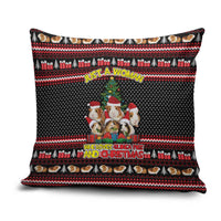 Guinea Pig Christmas Pillow Cover with Santa Hats Tree and Festive Gift Pattern - Wonder Print Shop