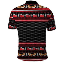 Guinea Pig Christmas Polo Shirt with Santa Hats Tree and Festive Gift Pattern - Wonder Print Shop