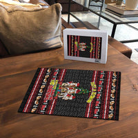 Guinea Pig Christmas Puzzle with Santa Hats Tree and Festive Gift Pattern - Wonder Print Shop