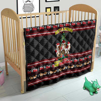 Guinea Pig Christmas Quilt with Santa Hats Tree and Festive Gift Pattern - Wonder Print Shop