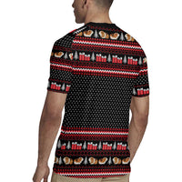 Guinea Pig Christmas Rugby Jersey with Santa Hats Tree and Festive Gift Pattern - Wonder Print Shop