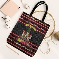 Guinea Pig Christmas Tote Bag with Santa Hats Tree and Festive Gift Pattern - Wonder Print Shop