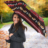 Guinea Pig Christmas Umbrella with Santa Hats Tree and Festive Gift Pattern - Wonder Print Shop