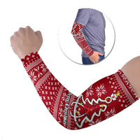 Nurse Merry Christmas Christmas Arm Sleeves Xmas Holiday Patterns - Wonder Print Shop