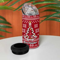 Nurse Merry Christmas Christmas 4 in 1 Can Cooler Tumbler Xmas Holiday Patterns - Wonder Print Shop