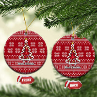 Nurse Merry Christmas Ceramic Ornament Xmas Holiday Patterns - Wonder Print Shop