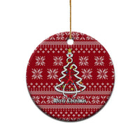 Nurse Merry Christmas Ceramic Ornament Xmas Holiday Patterns - Wonder Print Shop