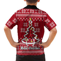 Nurse Merry Christmas Christmas Family Matching Off Shoulder Maxi Dress and Hawaiian Shirt Xmas Holiday Patterns - Wonder Print Shop