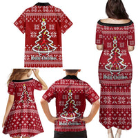 Nurse Merry Christmas Christmas Family Matching Puletasi and Hawaiian Shirt Xmas Holiday Patterns - Wonder Print Shop