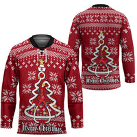 Nurse Merry Christmas Christmas Hockey Jersey Xmas Holiday Patterns - Wonder Print Shop