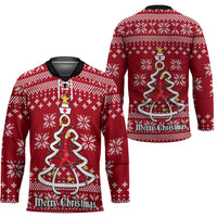 Nurse Merry Christmas Christmas Hockey Jersey Xmas Holiday Patterns - Wonder Print Shop